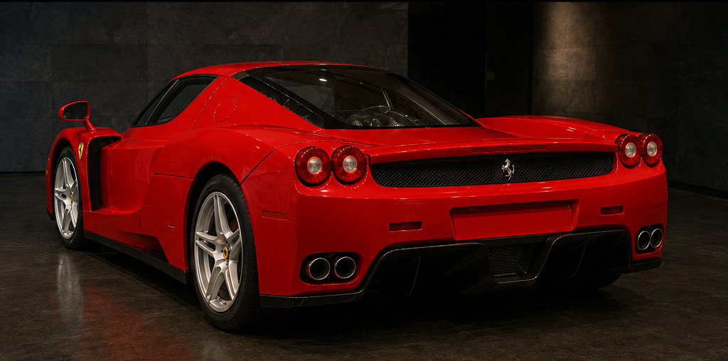 Ferrari Enzo rear three-quarter view