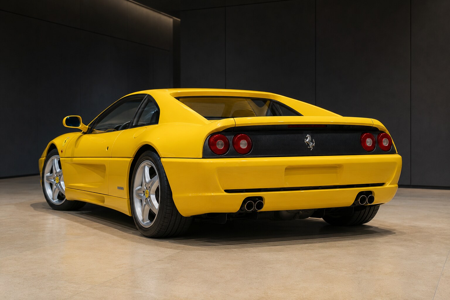 Ferrari F355 Berlinetta rear three-quarter view