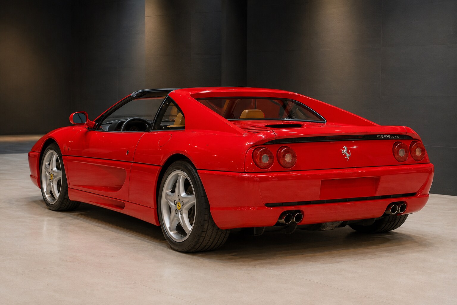 Ferrari F355 GTS rear three-quarter view