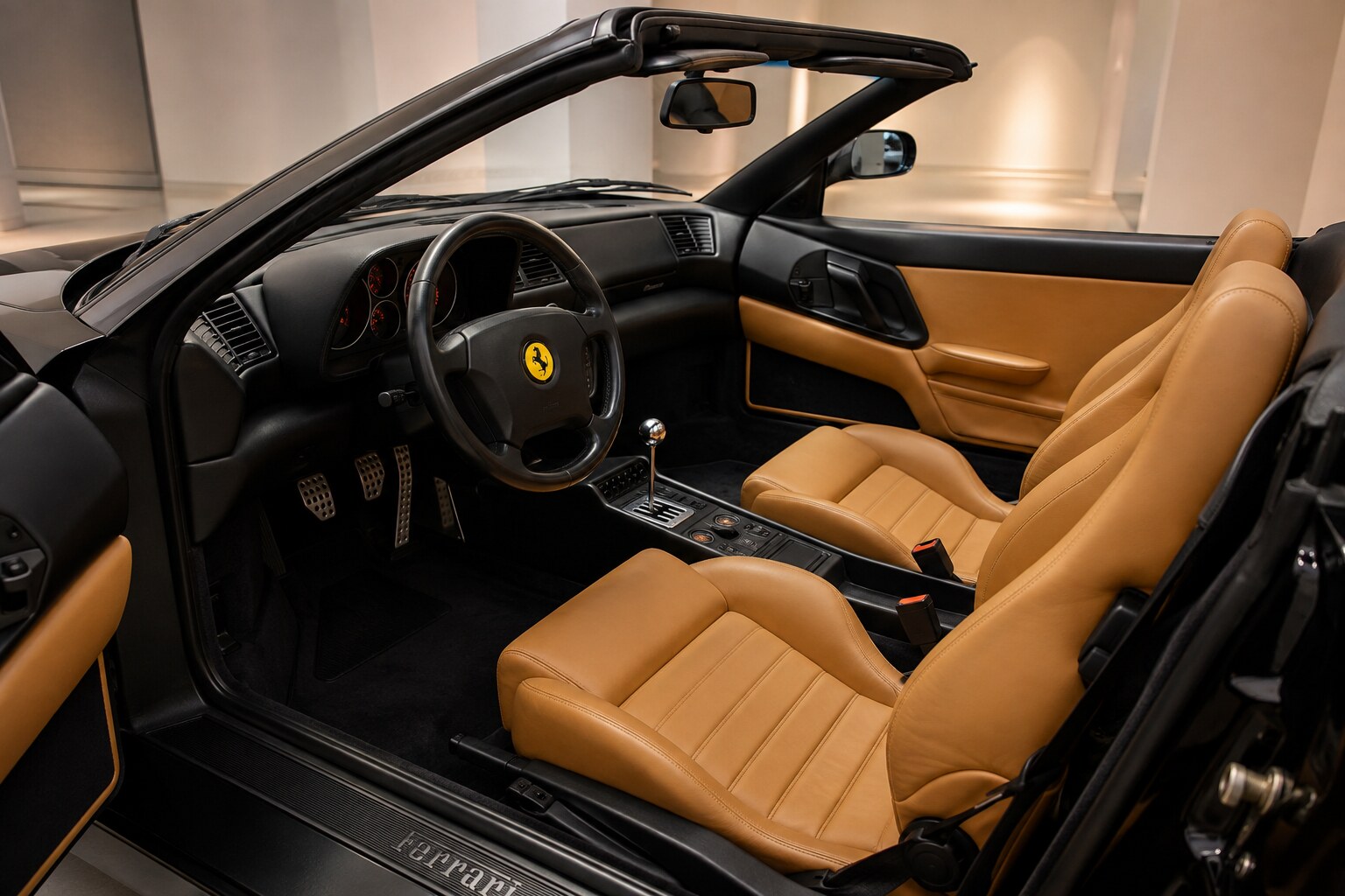 Ferrari F355 Spider interior view