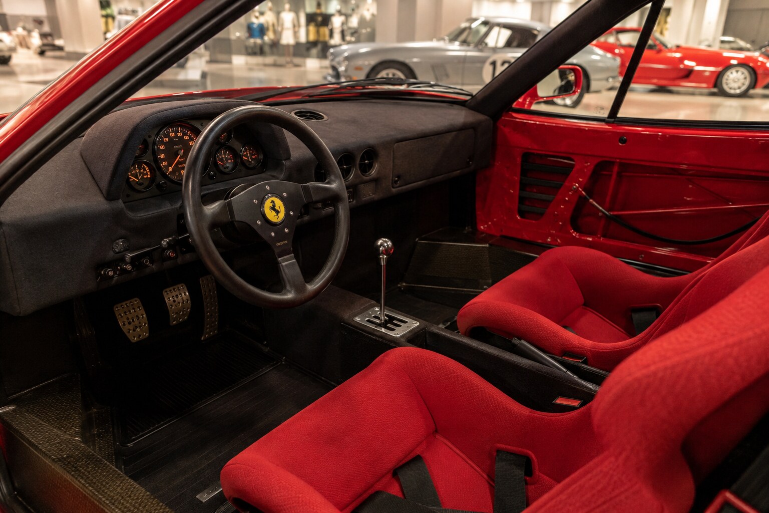 Ferrari F40 interior view