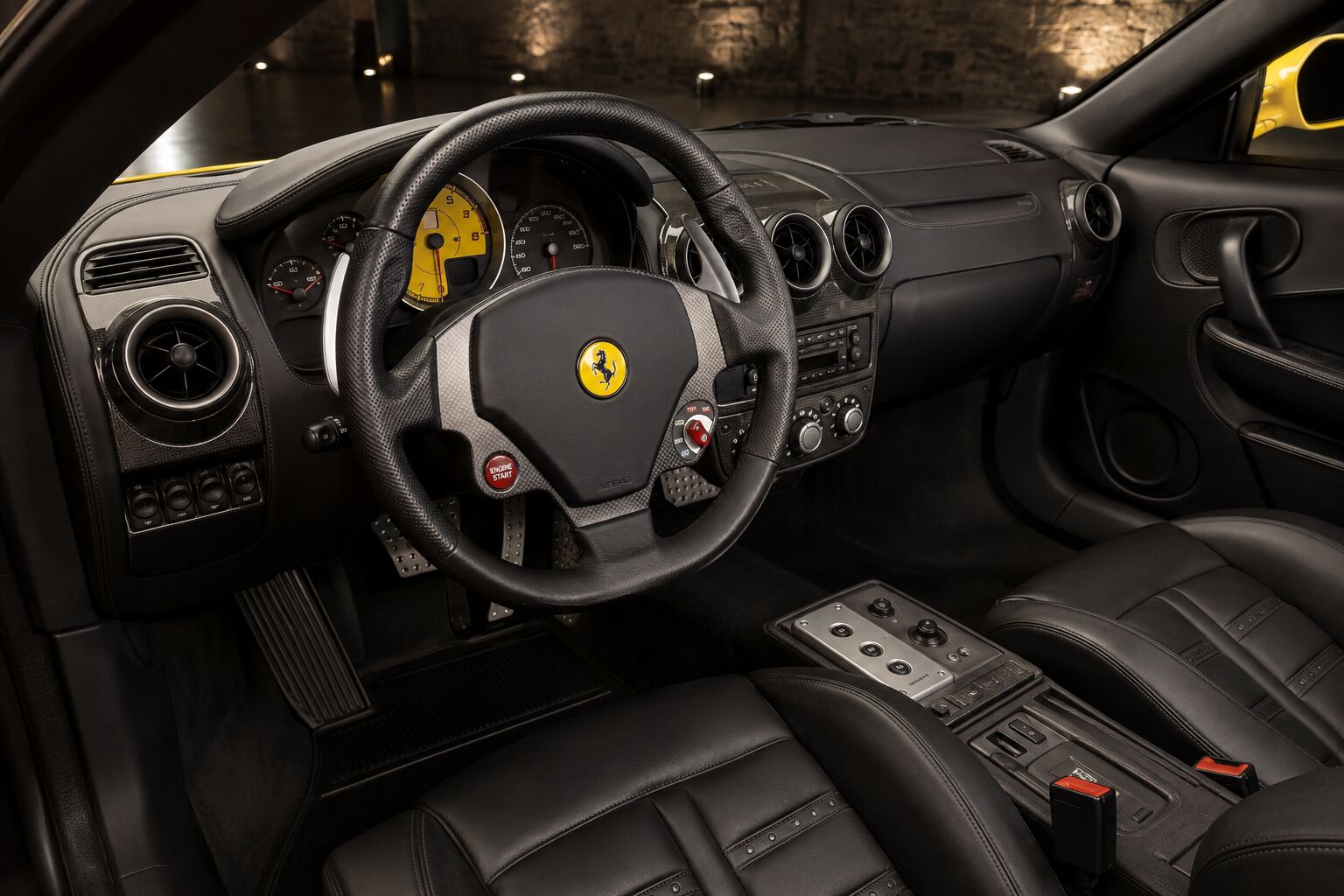 Ferrari F430 interior view