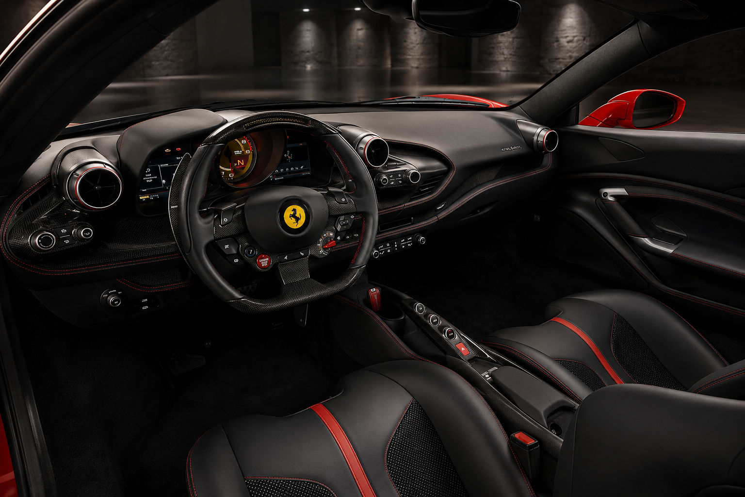 Ferrari F8 Tributo interior view