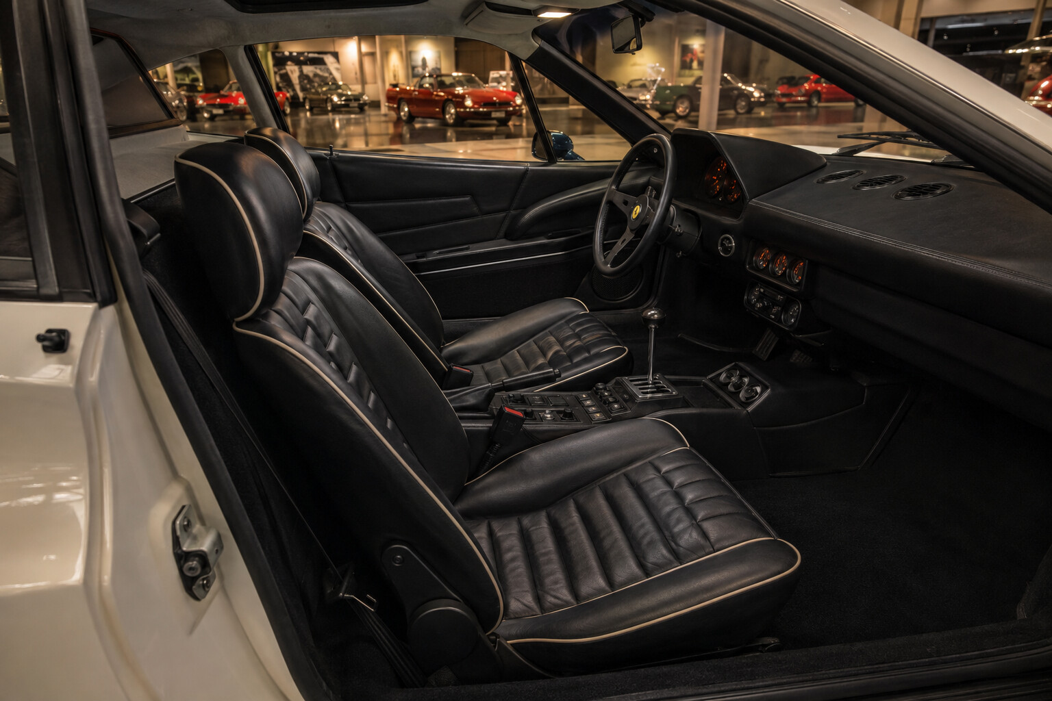Ferrari GTB Turbo interior view