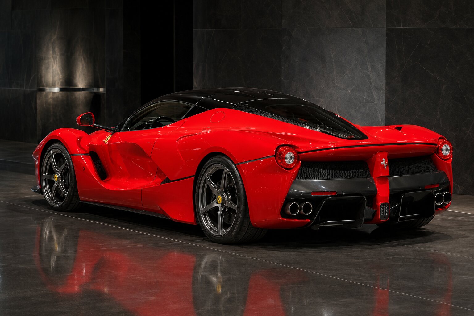 LaFerrari rear three-quarter view