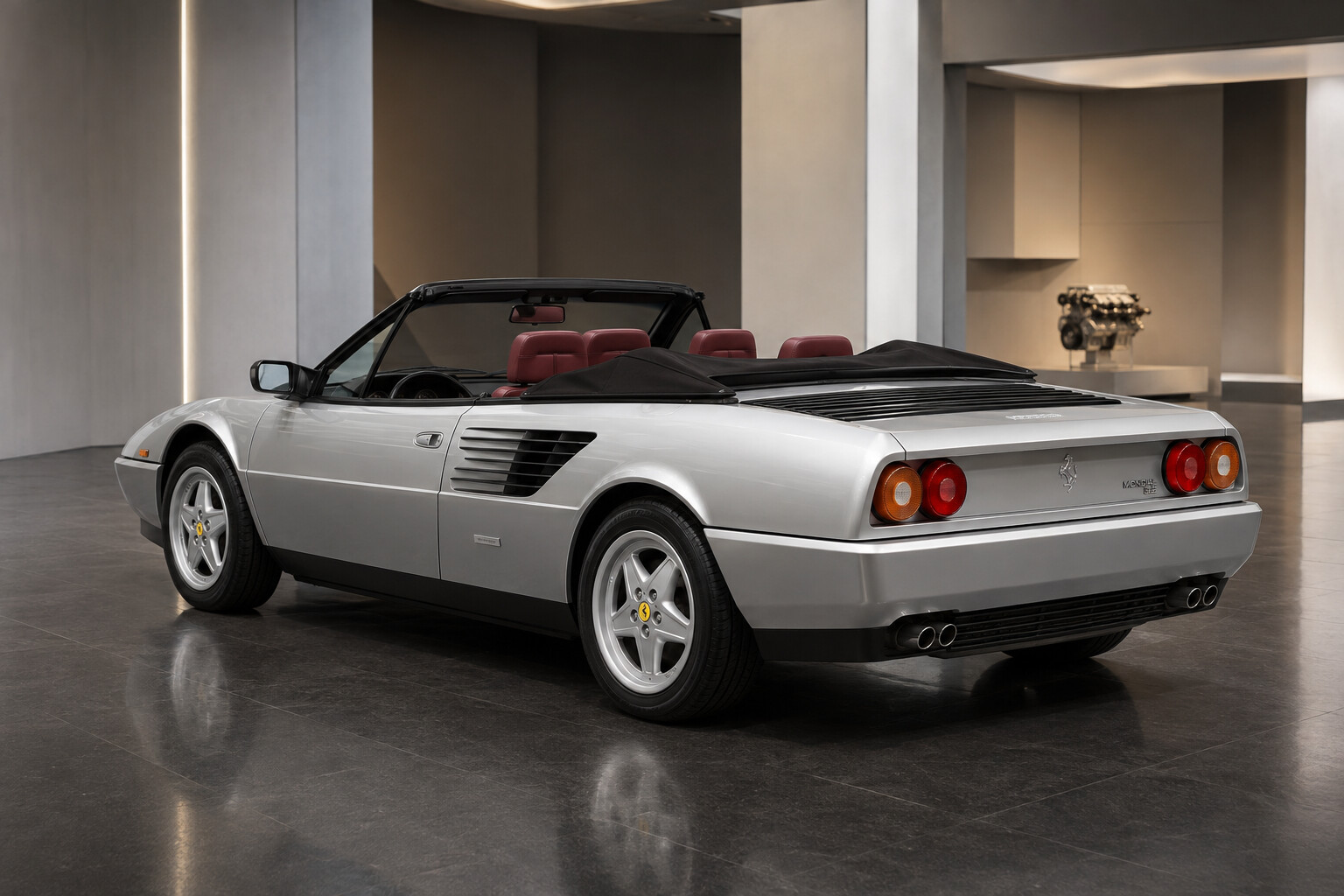 Ferrari Mondial 3.2 Cabriolet rear three-quarter view