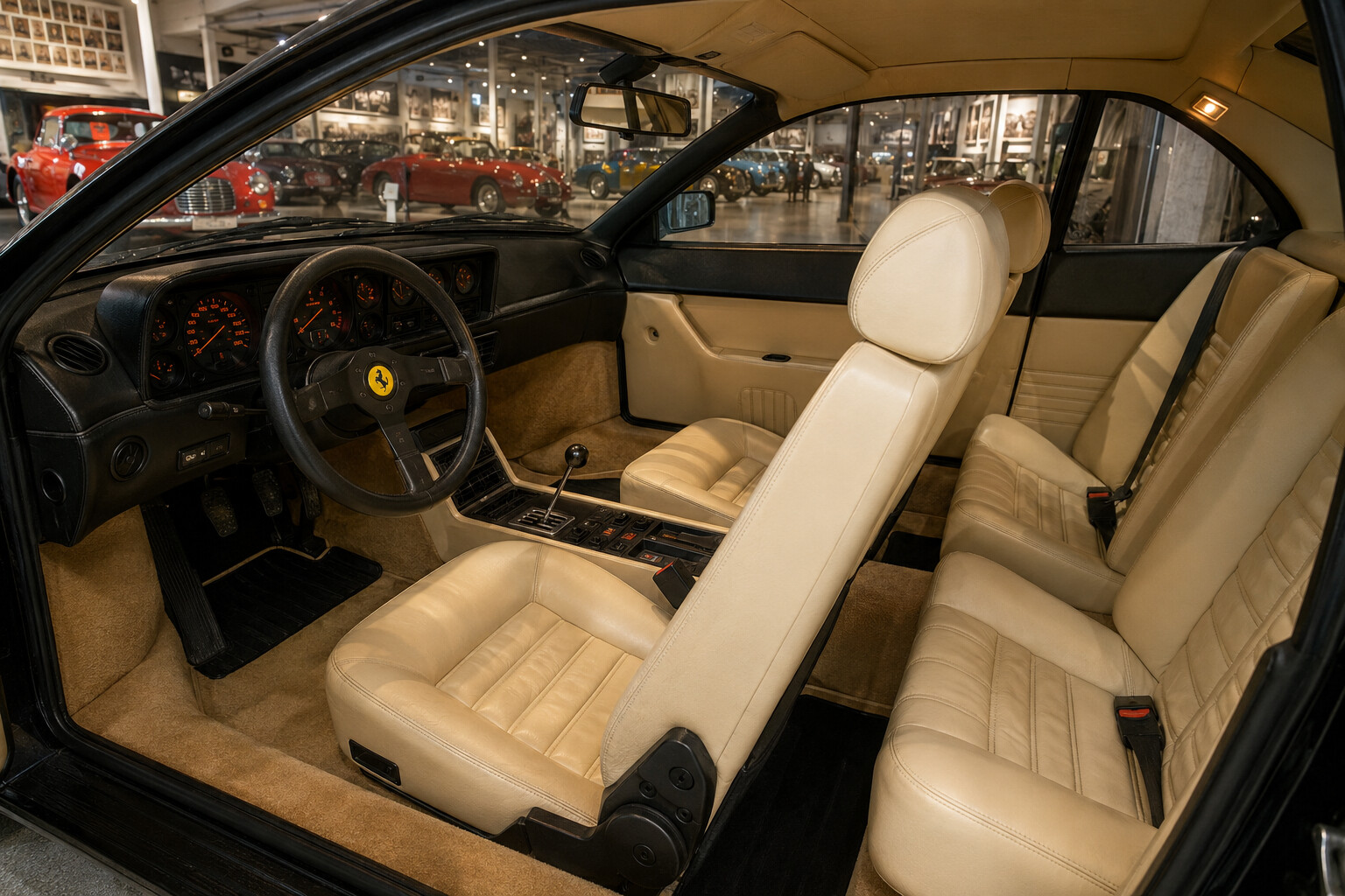 Ferrari Mondial 3.2 interior view