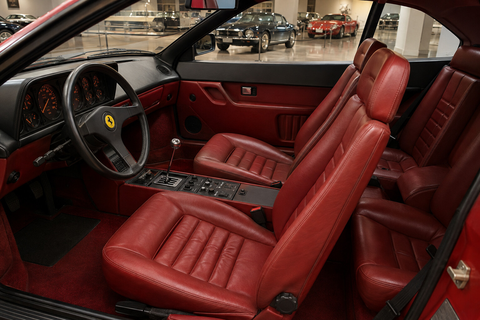 Ferrari Mondial 8 interior view