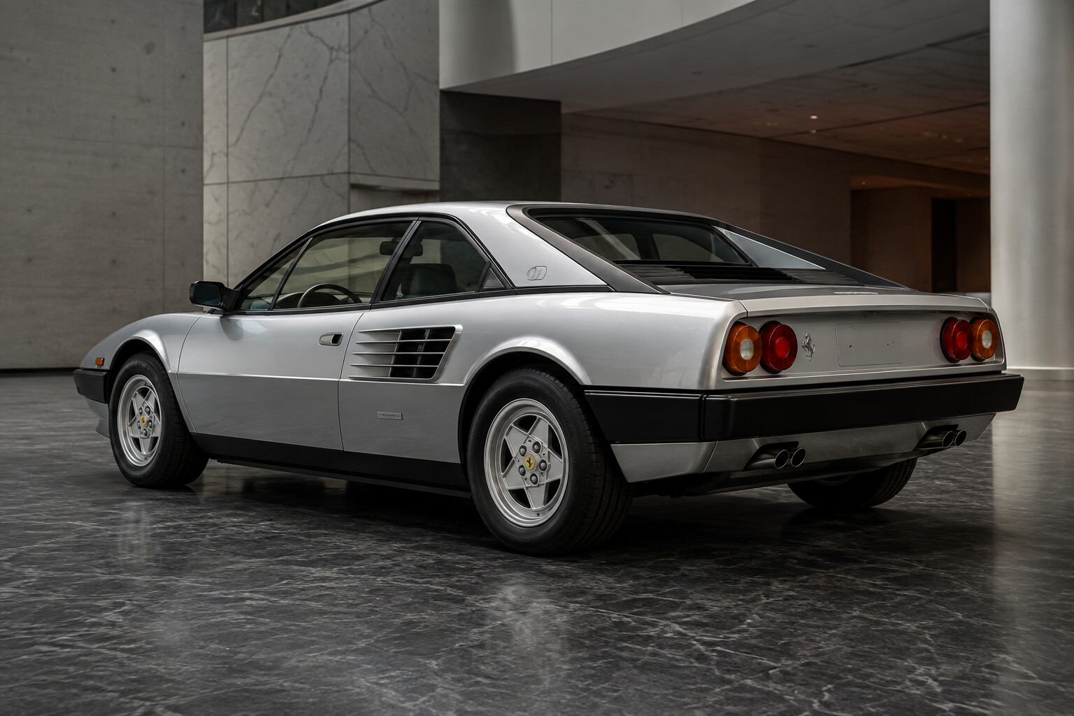 Ferrari Mondial 8 rear three-quarter view