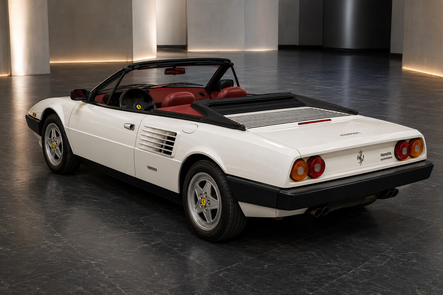 Ferrari Mondial Quattrovalvole Cabriolet rear three-quarter view