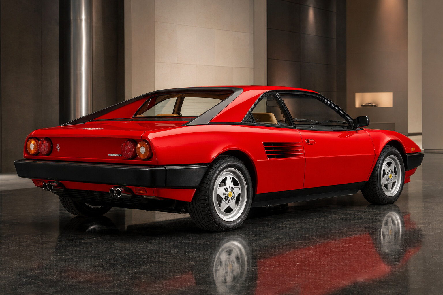Ferrari Mondial Quattrovalvole rear three-quarter view