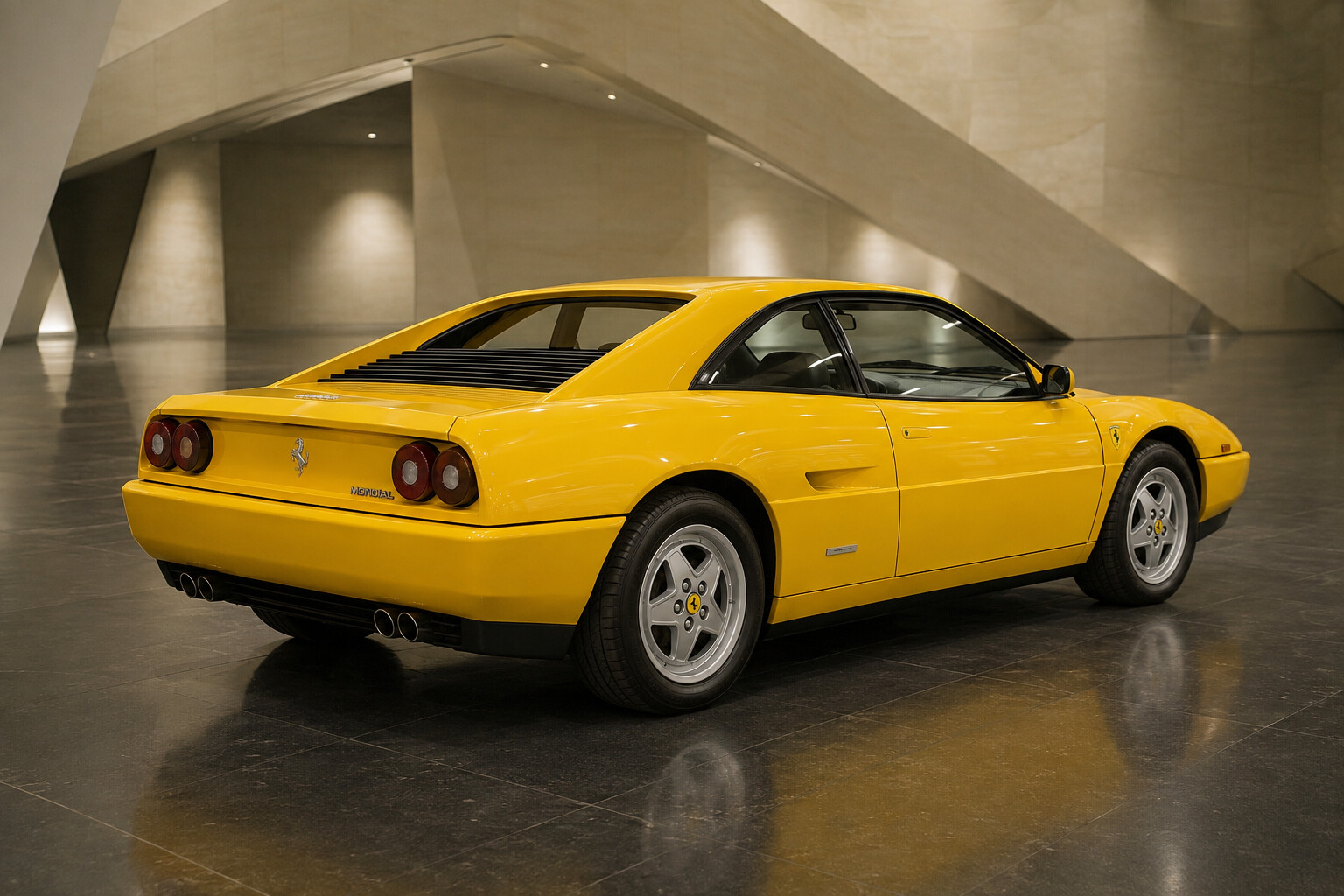 Ferrari Mondial t rear three-quarter view
