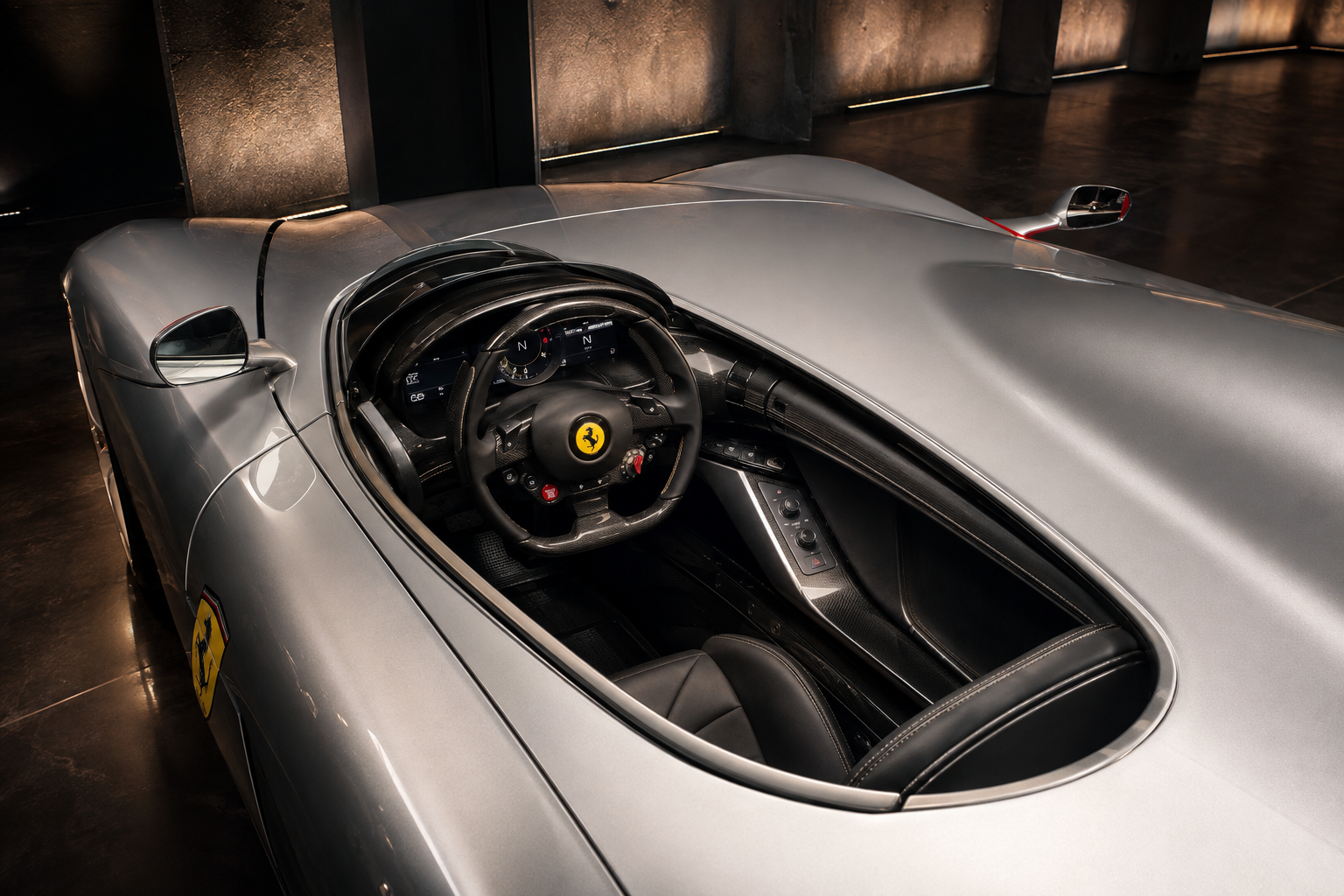 Ferrari Monza SP1 interior view