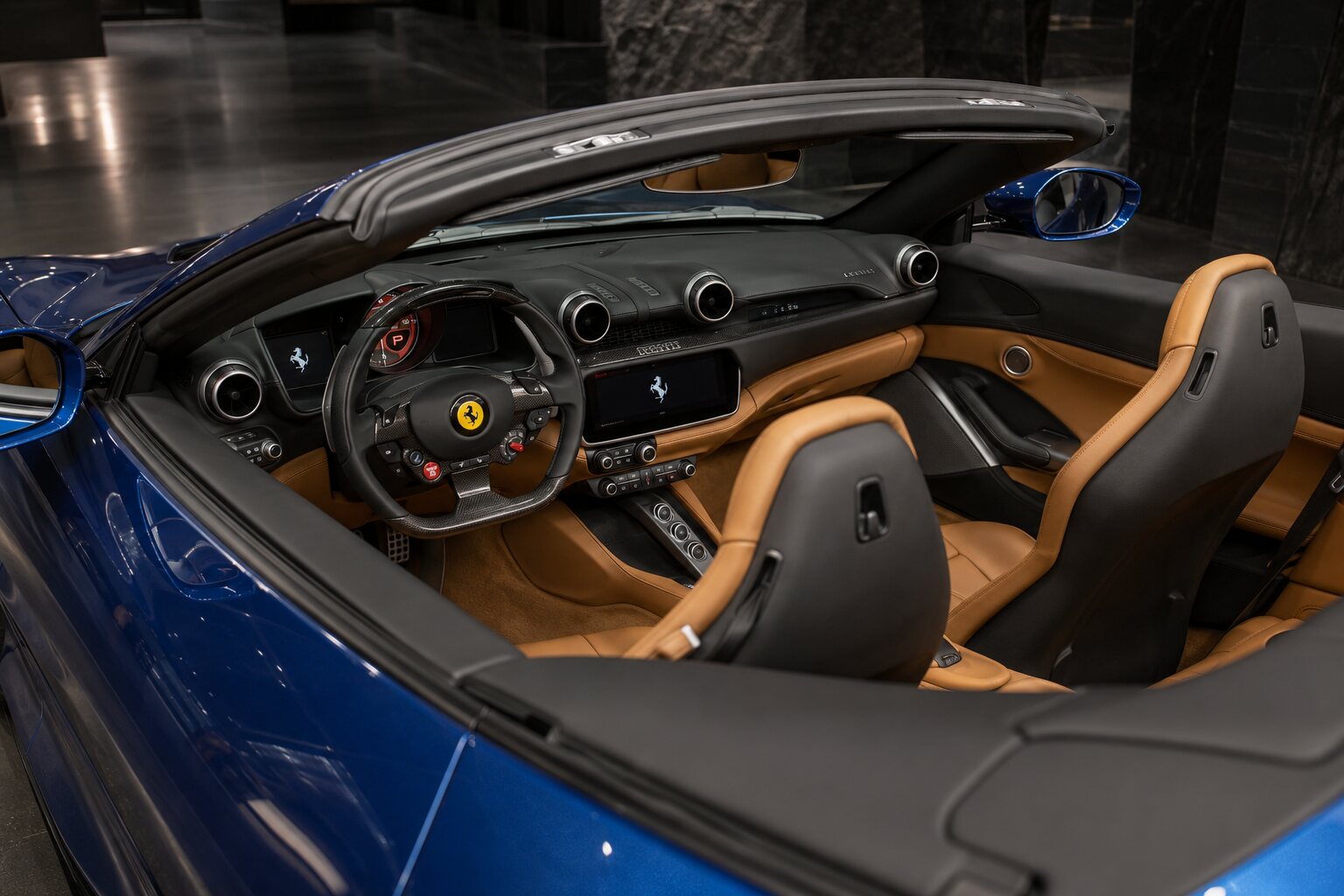 Ferrari Portofino interior view