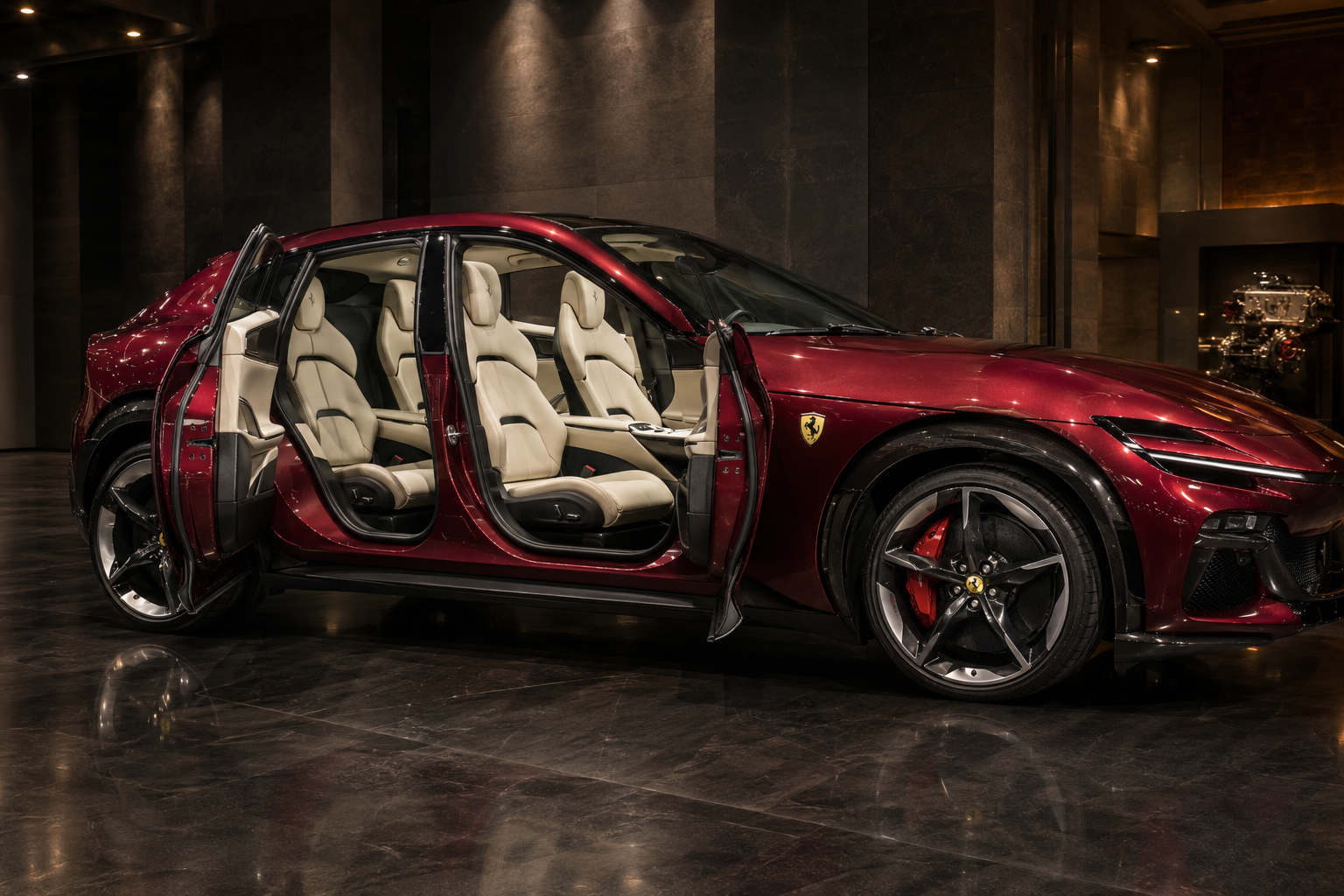 Ferrari Purosangue interior view