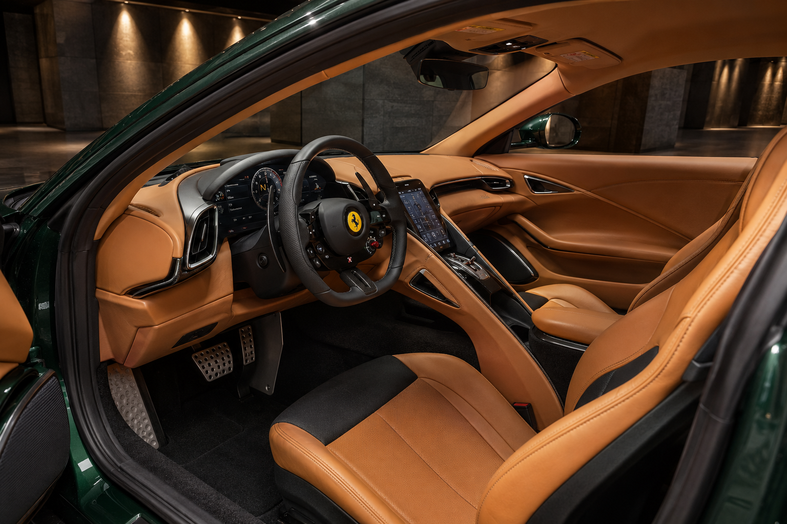 Ferrari Roma interior view