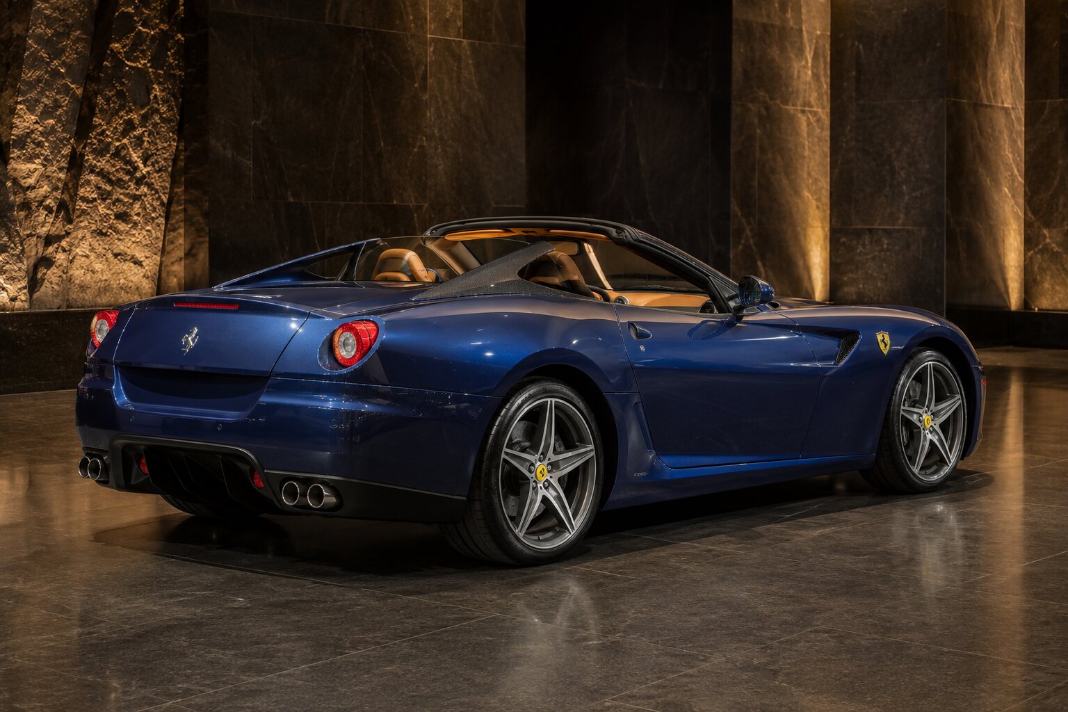 Ferrari SA Aperta rear three-quarter view