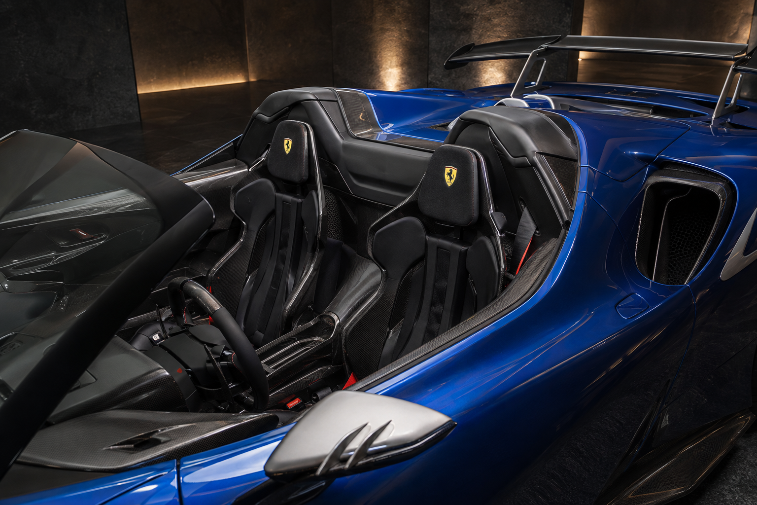 Ferrari SF90 XX Spider interior view