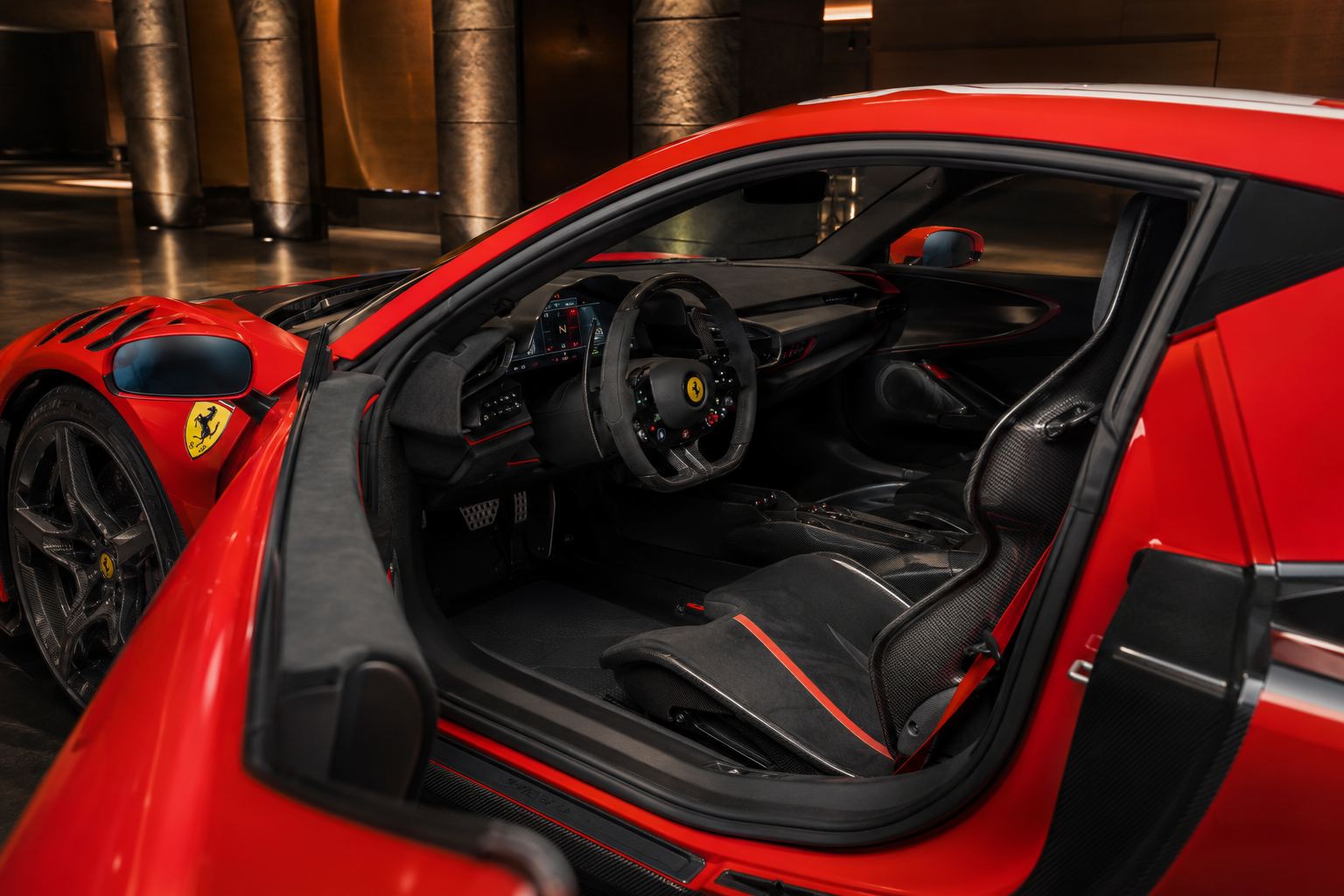 Ferrari SF90 XX Stradale interior view